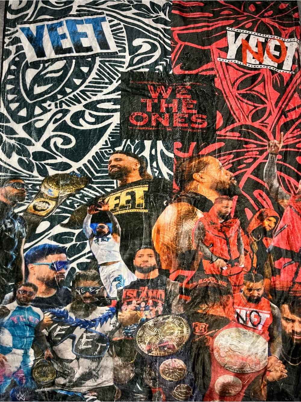 WE THE ONES Jey and Jimmy Uso wwe fan blanket
